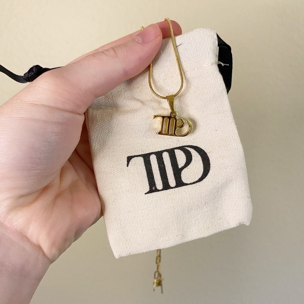 Taylor Swift TTPD Gold Necklace